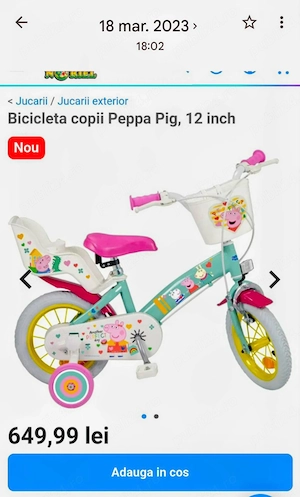 Bicicletaă copii, 2-6 ani 