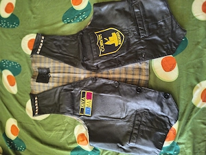Veste moto piele