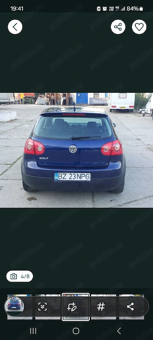 vw golf 5.fab 2009 1.6 benzina inmatriculata romania - imagine 2
