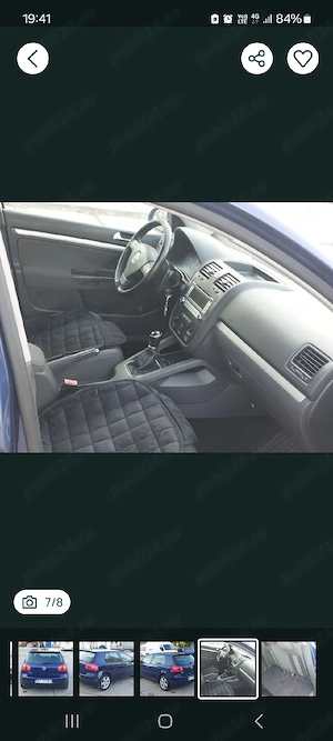 vw golf 5.fab 2009 1.6 benzina inmatriculata romania