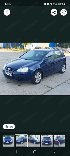 vw golf 5.fab 2009 1.6 benzina inmatriculata romania - imagine 4