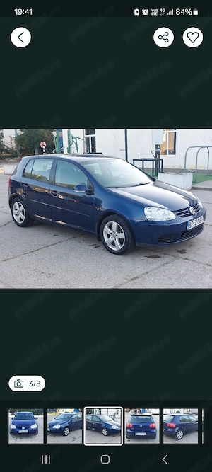 vw golf 5.fab 2009 1.6 benzina inmatriculata romania - imagine 3