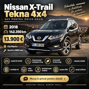 Vând Nissan X-Trail 1.6 dCi 4x4, 2018, manual