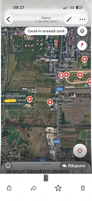 Vand teren intravian Hipodrom Ploiesti 