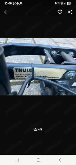 Suport Biciclete pe carlig auto THULE - imagine 7
