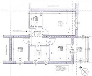 Proprietar - vind apartament 3 camere decomandate central - imagine 2
