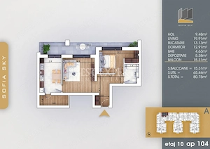 2 Camere | Decomandat | Acces rapid metrou Nicolae Teclu | Finalizat  - imagine 2