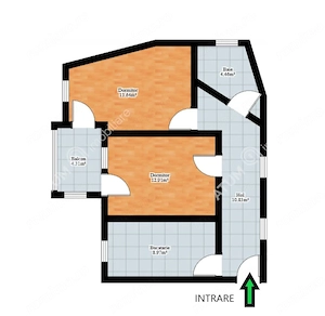 Apartament 2 camere decomandate balcon loc parcare zona Turnisor Sibiu - imagine 5