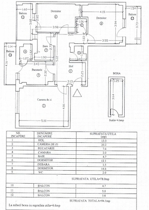 ULTRACENTRAL - apartament 3 camere, 2balcoane - 145000 euro - imagine 3