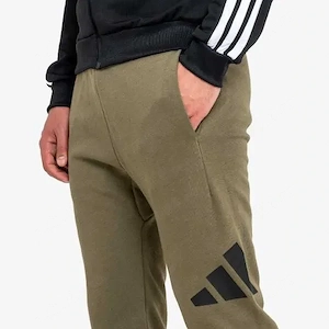 adidas Sportswear, Pantaloni de trening cu talie ajustabila, Kaki, M