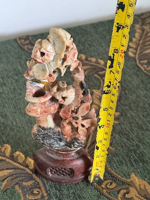 Sculptură orientală vintage din piatră naturală Soapstone