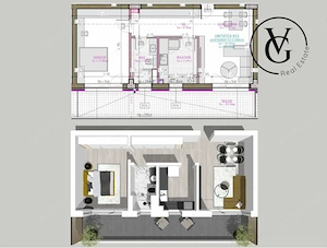 Apartament 2 camere  | In complex rezidential | Blue Bike Eden - imagine 2