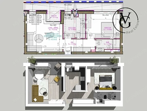 Apartament 2 camere in complexul rezidential - Blue Bike EDEN - imagine 2