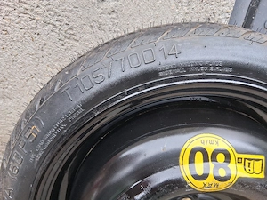 Roată rezervă slim (subțire) R14 4x100 Opel Corsa, Chevrolet Aveo, Daewoo, Hyundai - imagine 2