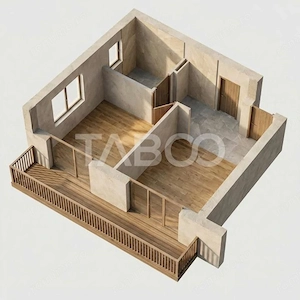 Apartament bloc cu lift 2 camere loc de parcare balcon Turnisor Sibiu - imagine 11