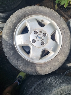 4 cauciucuri de vara 175 65 14 cu jante de aliaj 4x100 de opel0 - imagine 3