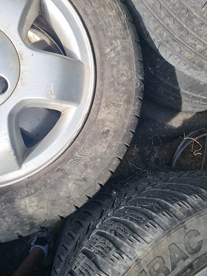 4 cauciucuri de vara 175 65 14 cu jante de aliaj 4x100 de opel0 - imagine 4