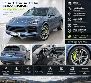 PORSCHE CAYENNE 3.0 E-HYBRID 462hp   2019  160.000 KM posibilitate finatare