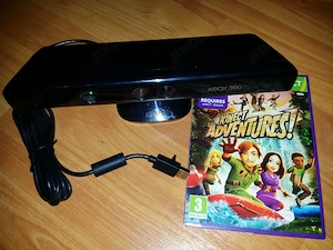 Senzor Kinect pentru Xbox 360 + joc Kinect Adventures