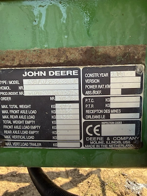 Sprayer   masina  instalatie de erbicidat   Met John Deere 638 - 3800 L - 24 m - an 2000 - imagine 6