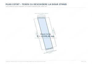 Teren 2.009 mp cu deschidere la două străzi – Brănești - imagine 3