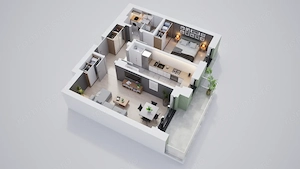Apartament 2 camere — Valletta Park 2.0, B2-AP23 - imagine 2