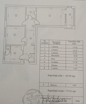 3 camere decomandat, 74 mp, metrou 1 Decembrie 1918 - imagine 16