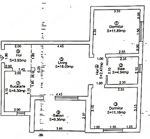 Apartament 3 camere, Braytim, renovat nou, Parcare in CF. centala termica, terasa mare - imagine 12