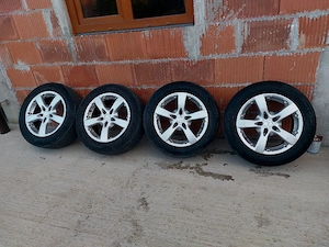 Set 4 jante aliaj 16" cu anvelope all season 205/60 R16