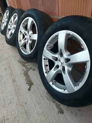 Set 4 jante aliaj 16" cu anvelope all season 205/60 R16 - imagine 2