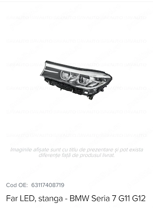 Far Led stânga bmw g11.g12 - imagine 3