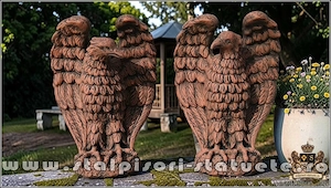 Statuetă vultur, acvilă, șoim, uliu, terracotta patinat, model S13.