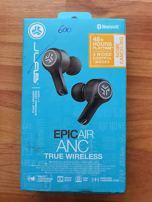Casti Wireless JLab Epic Air ANC Bluetooth In Ear Cutie Complete Impecabile