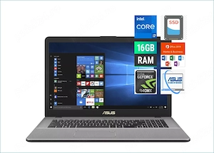 ASUS VivoBook Pro 17,Core i7,16GB DDR4,256SSD+1TB,17.3 FHD,Windows 10