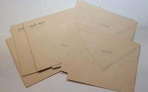 12 plicuri personalizate, vechi - Mihail Ricci, arhitect