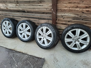 Vand jante inox Audi a4 b8 cu pneuri iarna 