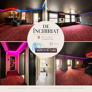 De inchiriat | Spatiu comercial | SAD | Complexul Studențesc | 80 MP |