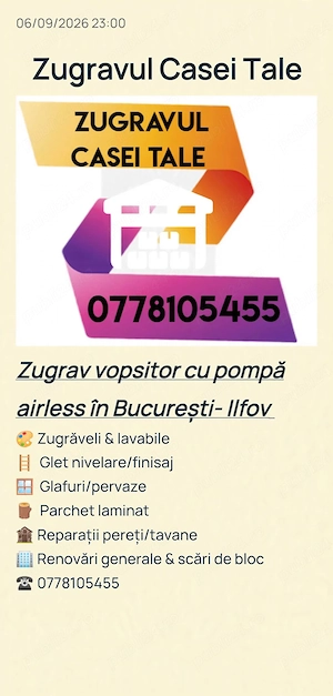 Zugrav vopsitor cu pompă airless în București și Ilfov 