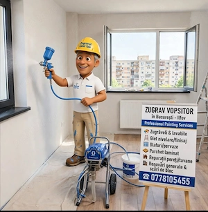 Zugrav vopsitor cu pompă airless în București și Ilfov  - imagine 2