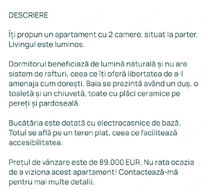 vand apartament