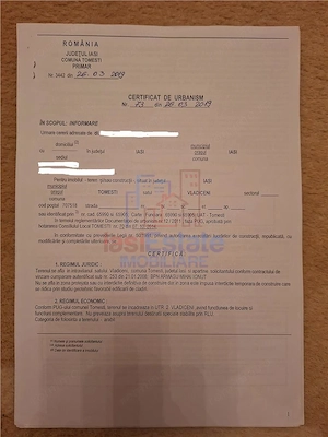 Vladiceni TEREN 1480mp la numai 200m de str Trei Fantani asfalt si utilitati - imagine 9
