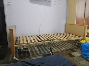 Pat medical electric reglabil pentru persoane vârstnice   dizabilități   telecomandă