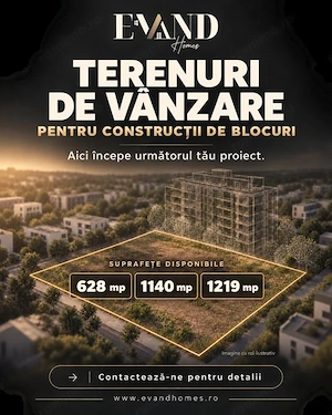 Teren intravilan | 6 apartamente + spatii comerciale parter | Ghiroda 