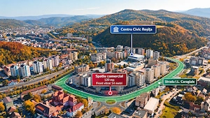 Spatiu comercial de aproximativ 120 mp | Vitrina de 14 m | I.L. Caragiale, Resita