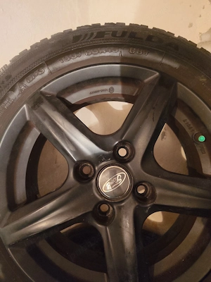 Set Roti/Jante Aliaj Neagru de iarna,15 "Ford+Anvelope iarna 185/60/R15. - imagine 2