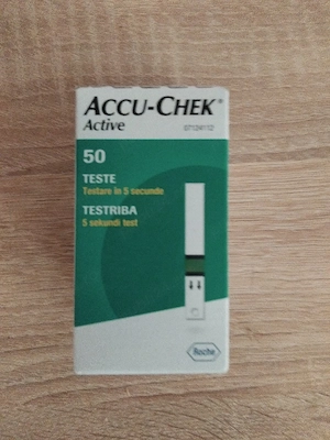 4 cutii Teste Glicemie Accu-Chek Active (50 buc) - NOI, Sigilate