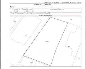 ȘIMIAN, MH intravilan 303 mp,50 m de scoala si parc