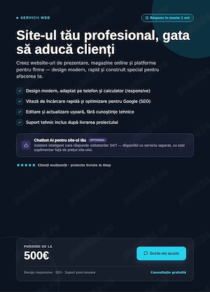Creare website-uri profesionale 