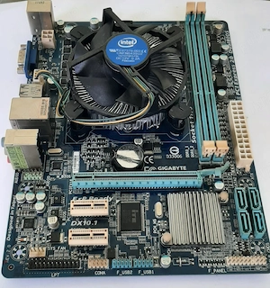 Kit Placa de baza Gigabyte H61+Procesor Intel i3-2130+Tablita spate.