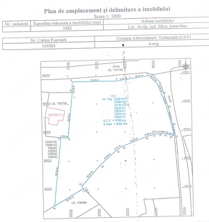  Teren intravilan de vânzare în Avrig, jud. Sibiu   3.982 mp